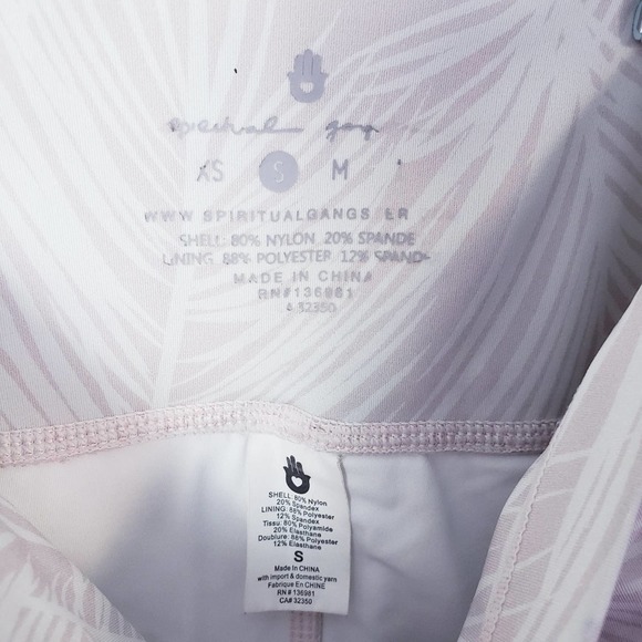 Spiritual Gangster High Vibe Leaf Printed Leggings Small - Picture 11 of 13